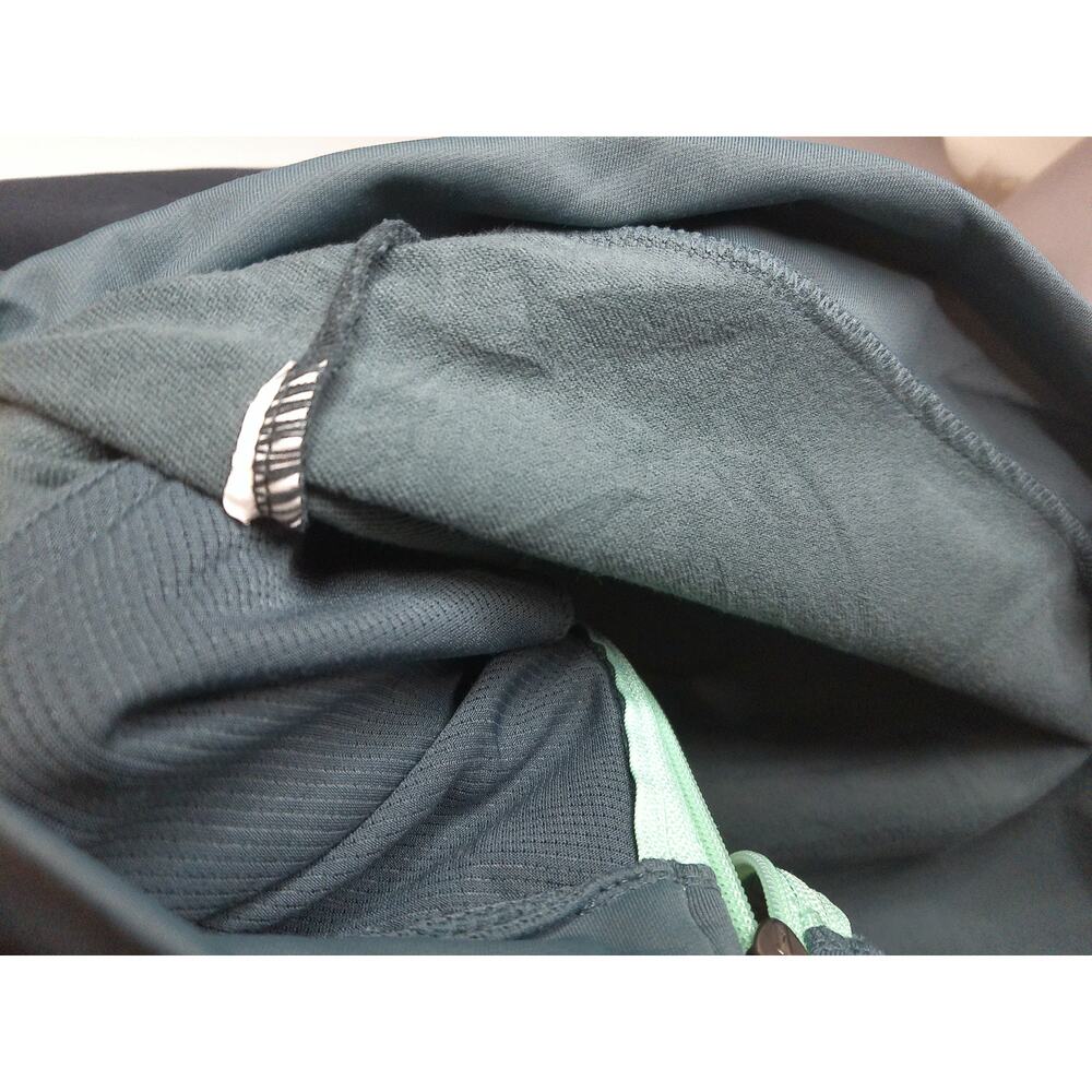 Fabletics Cleo Full Zip Jacket Green Colorblock Perforated Track Coat XL - Picture 11 of 12